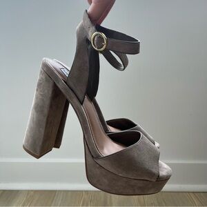 Steve Madden Platform Suede Heels